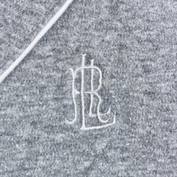 Ralph Lauren Grey Button Front Long Sleeve Cotton Sleep Shirt Women's Size Small - Picture 3 of 4